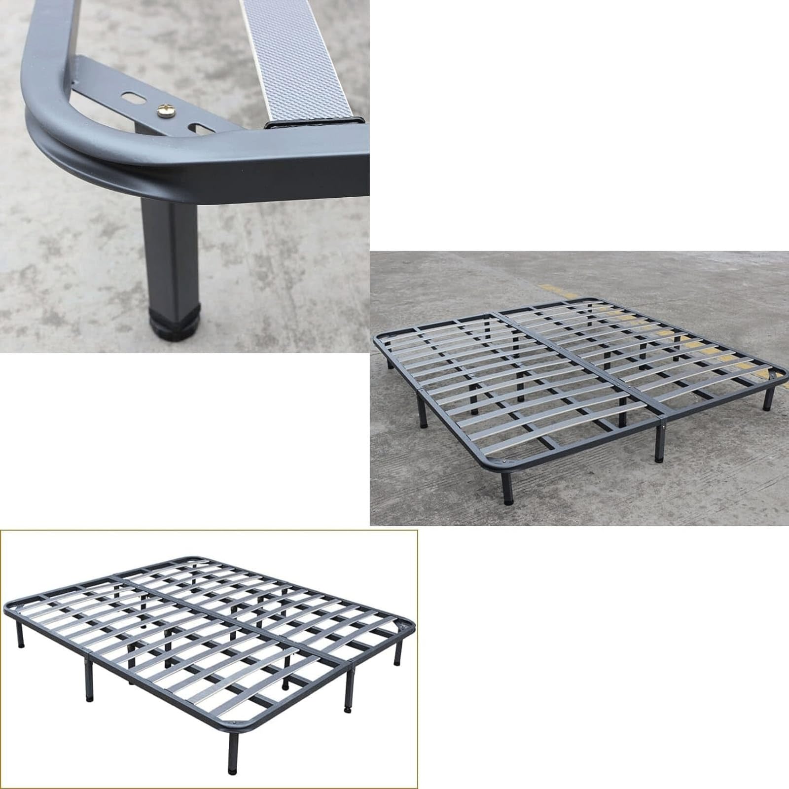 Juego de Patas de Repuesto de 4 Uds., Patas Ajustables for Muebles, Patas de Soporte de Metal for baño, Patas de Mueble de Tubo Cuadrado, Patas de Cama con Tornillos(21cm/8.3in)
