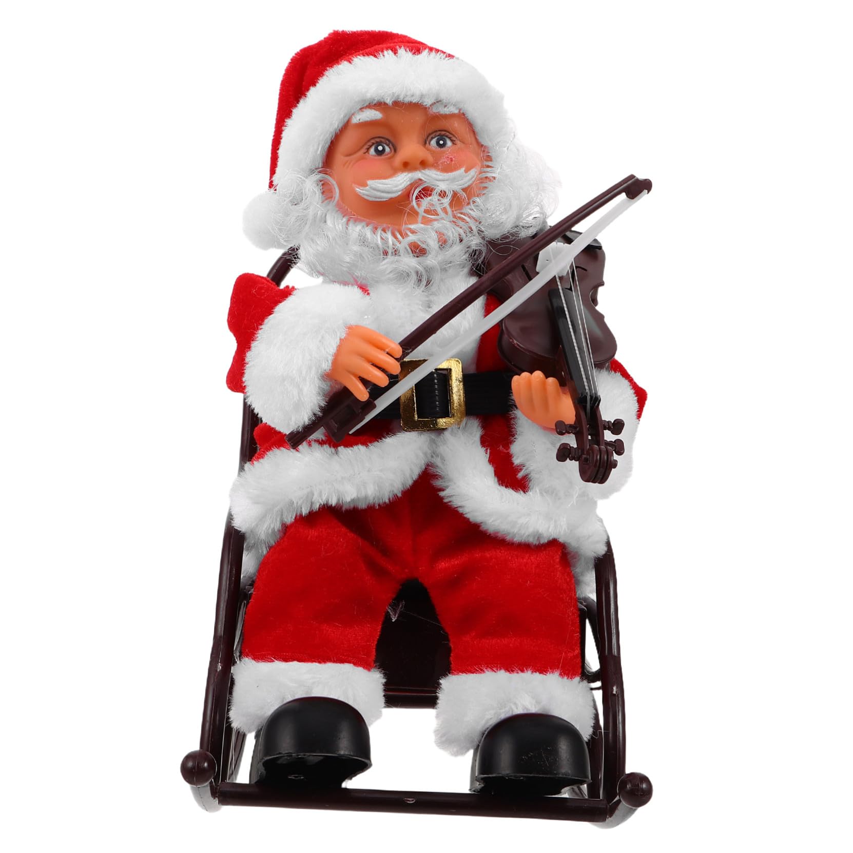 ERINGOGO Jouet Père Noël Électrique Et Musical pour Fêtes De Noël sur Fauteuil Roulant en Plastique Solide Décoration Festive pour Garçon Et Filles Et Adultes