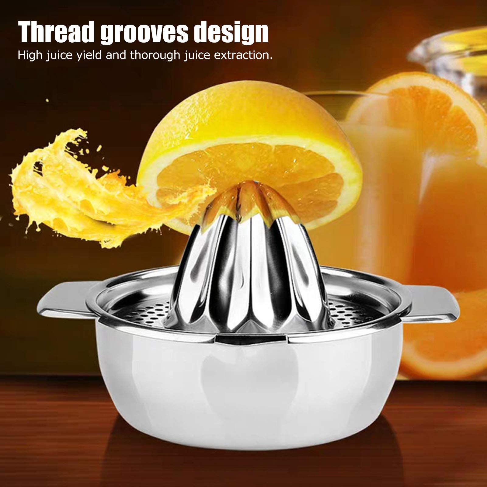 Presse-agrumes Manuel En Acier Inoxydable - Compact, Sans Gaspillage, Pour Citrons, Oranges - Idéal Maison, Bar, Restaurant