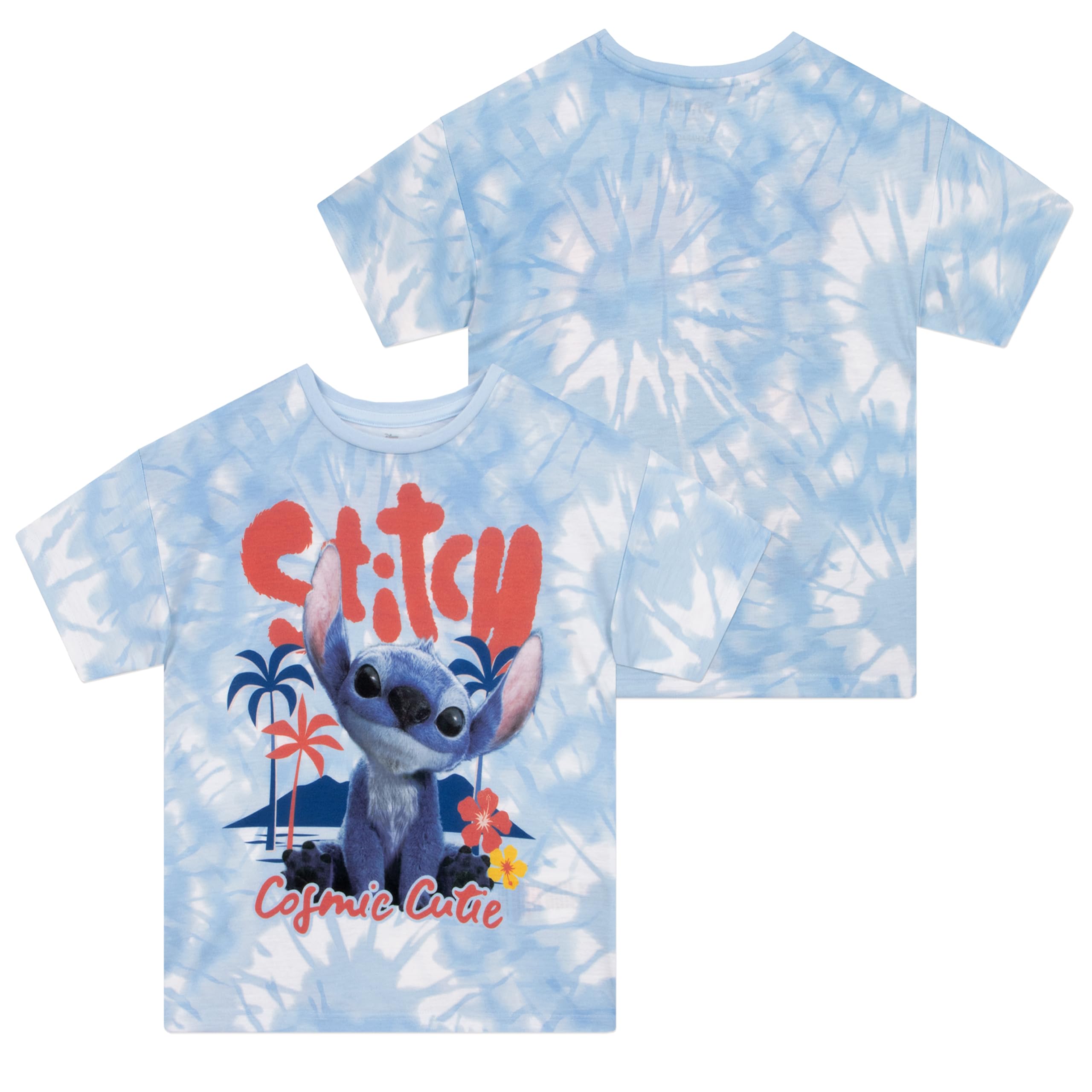 Disney Lilo I Stitch Piżama Dla Dziewczynek, Krótki Rękaw, Piżama Z Stitch'em, Zestaw Piżamowy Dla Dziewczynki