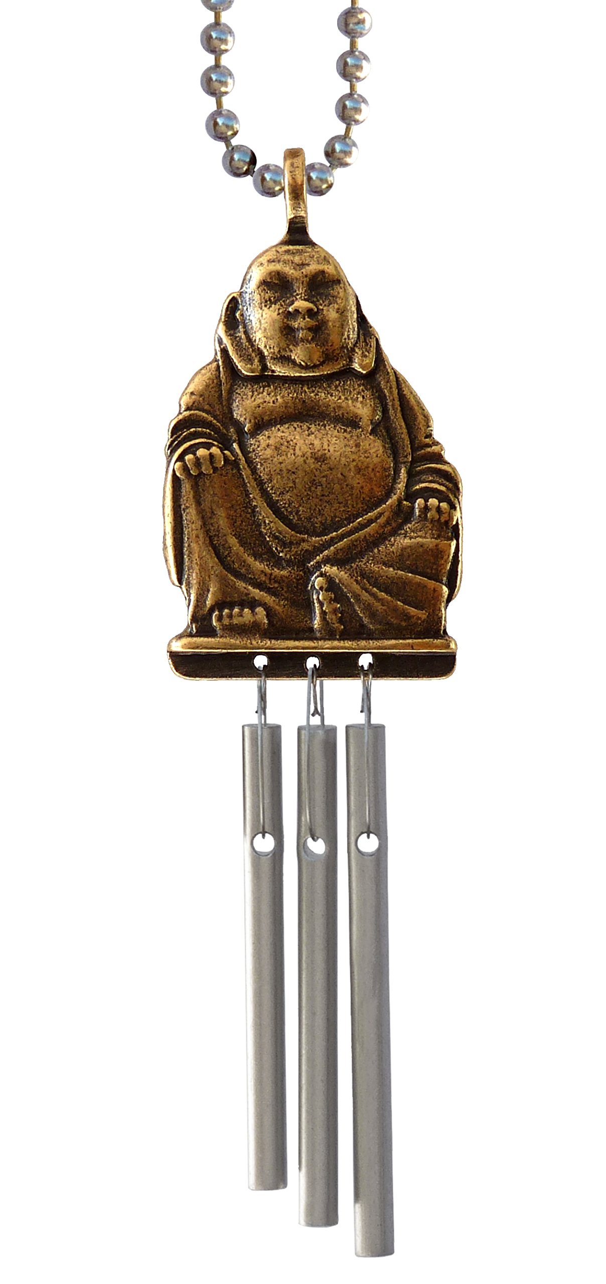 Jacob's Musical Car Charm, Happy Buddha, Budai, Hotei or Putai, Mini Wind Chime