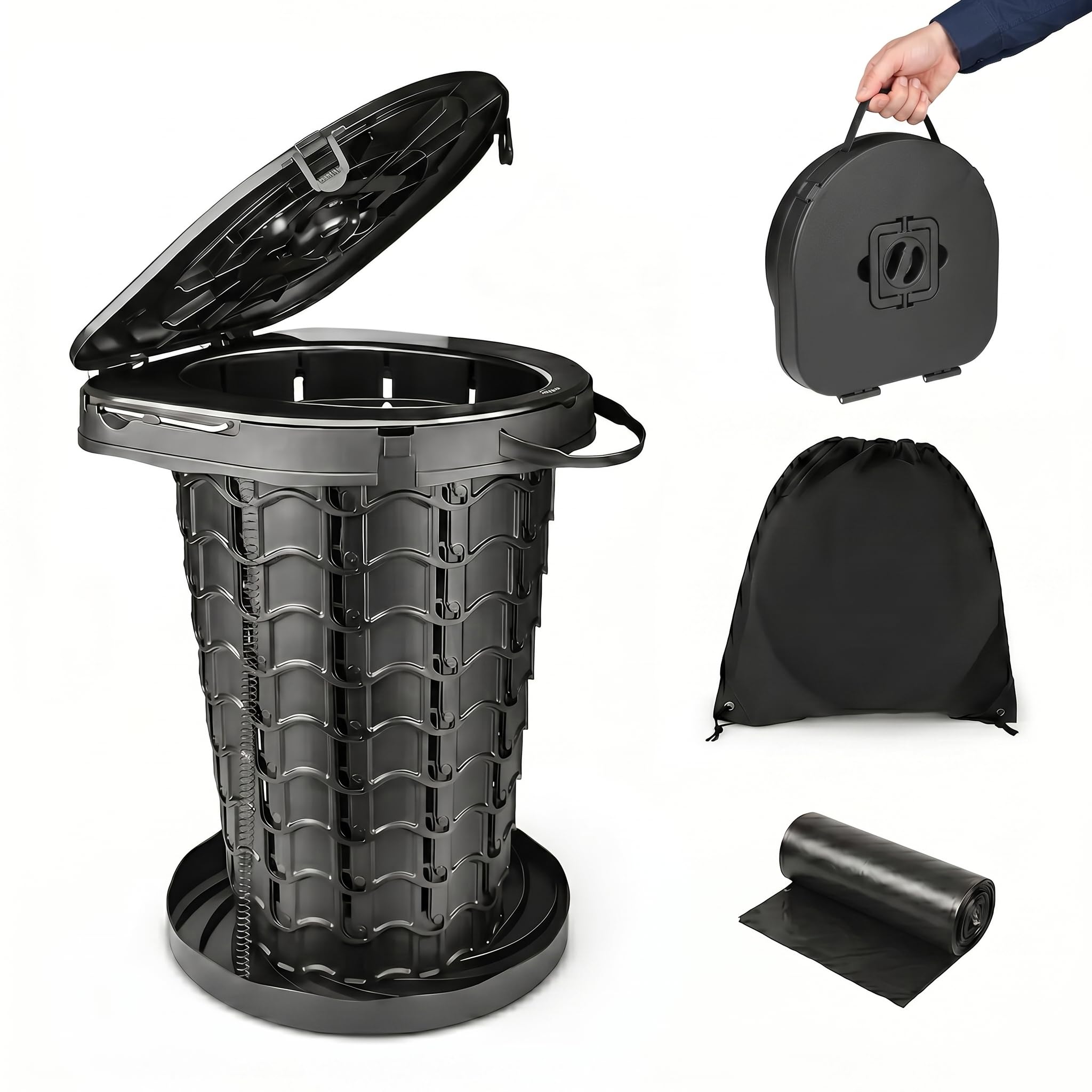 toilette portable xxl avec 10 sacs