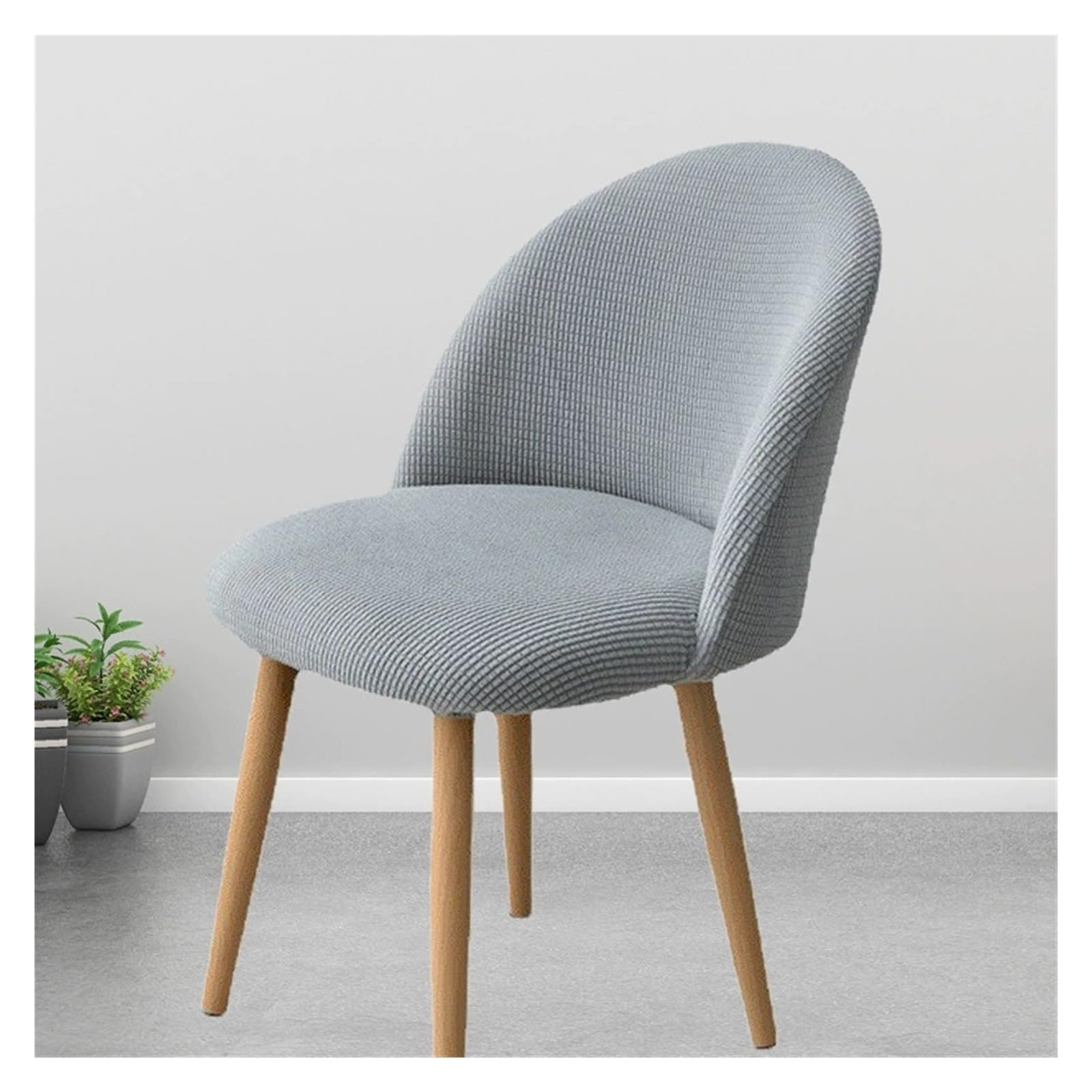 Housse de chaise de cuisine et tabouret de bar extensible, lot de protections universelles