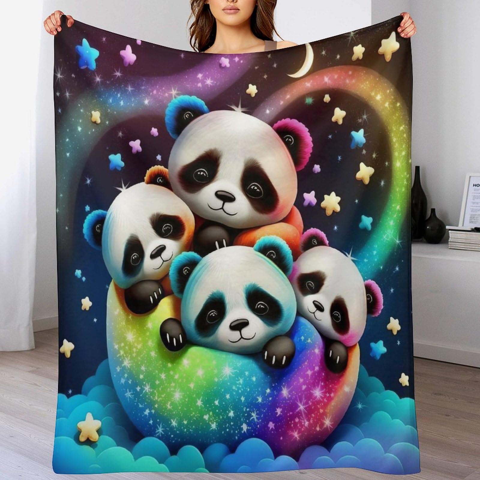 Couverture en flanelle polaire chaude 140x180cm lavable pour canapé