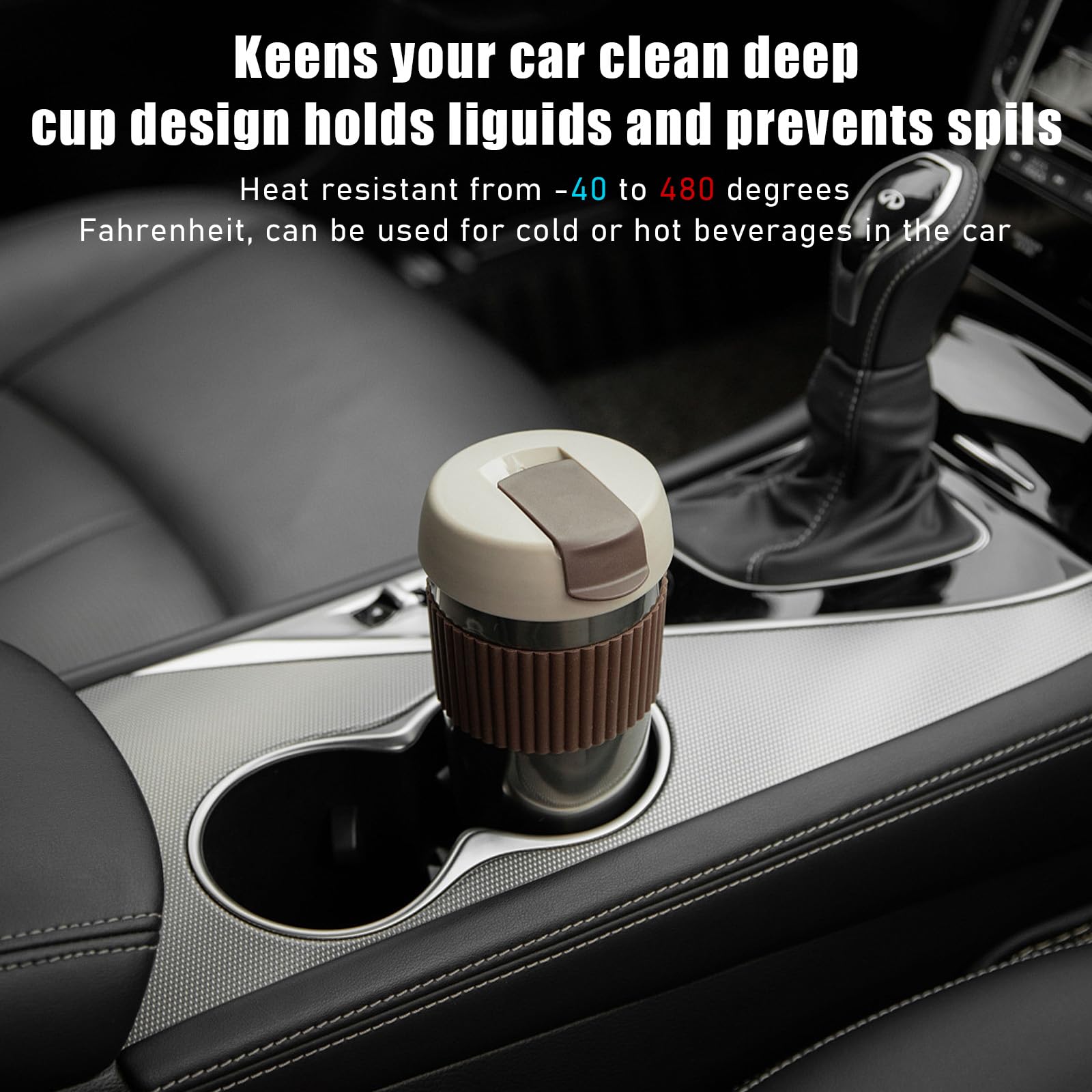 Auto-onderzetters, 2-pack, Universele Antislip-onderzetters Voor In De Auto Accessoires Voor In Het Auto Interieur