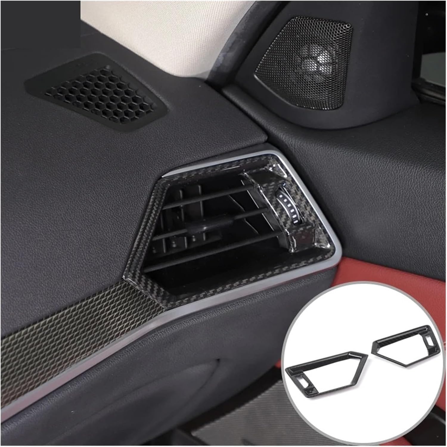 Compatible With BMW 2 3 Series G42 G20 G21 G28 M2 G87 M3 G80 M4 G82 G83 20-23 Real Carbon Fiber Car Side Air Outlet Cover