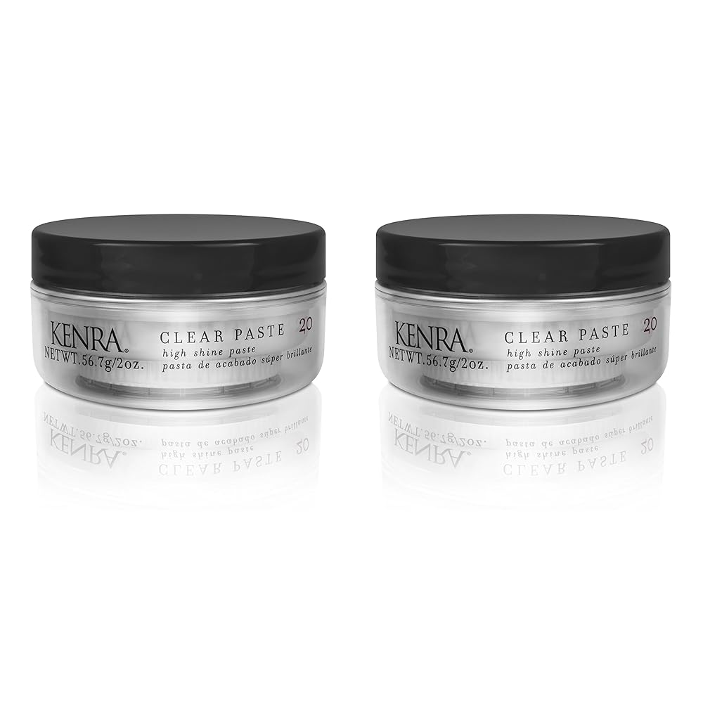 Kenra Professional Clear Paste 20 | High Shine Styler | High Hold & Control | Texturizing | All Hair Types | 2 oz (2-Pack)