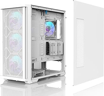 ホワイト PCケース＆1050W電源＆RGBファン