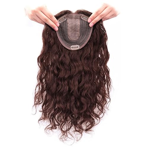 Miniatura 2 de Extensión de frente con clip, 100% cabello humano, sin pegamento, con clip, de 5.1 x 5.1 in, repuesto para mujeres con cabello fino (11.8