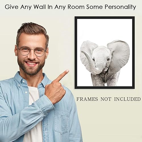 Miniatura 7 de Decoración artística de pared para habitación de bebé, decoración de guardería de animales de la selva, decoración de safari para habitación de bebé