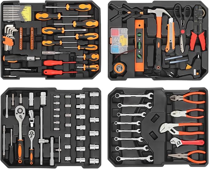 Juego de Herramientas 187 Piezas con Maletín Rodante miniatura 6