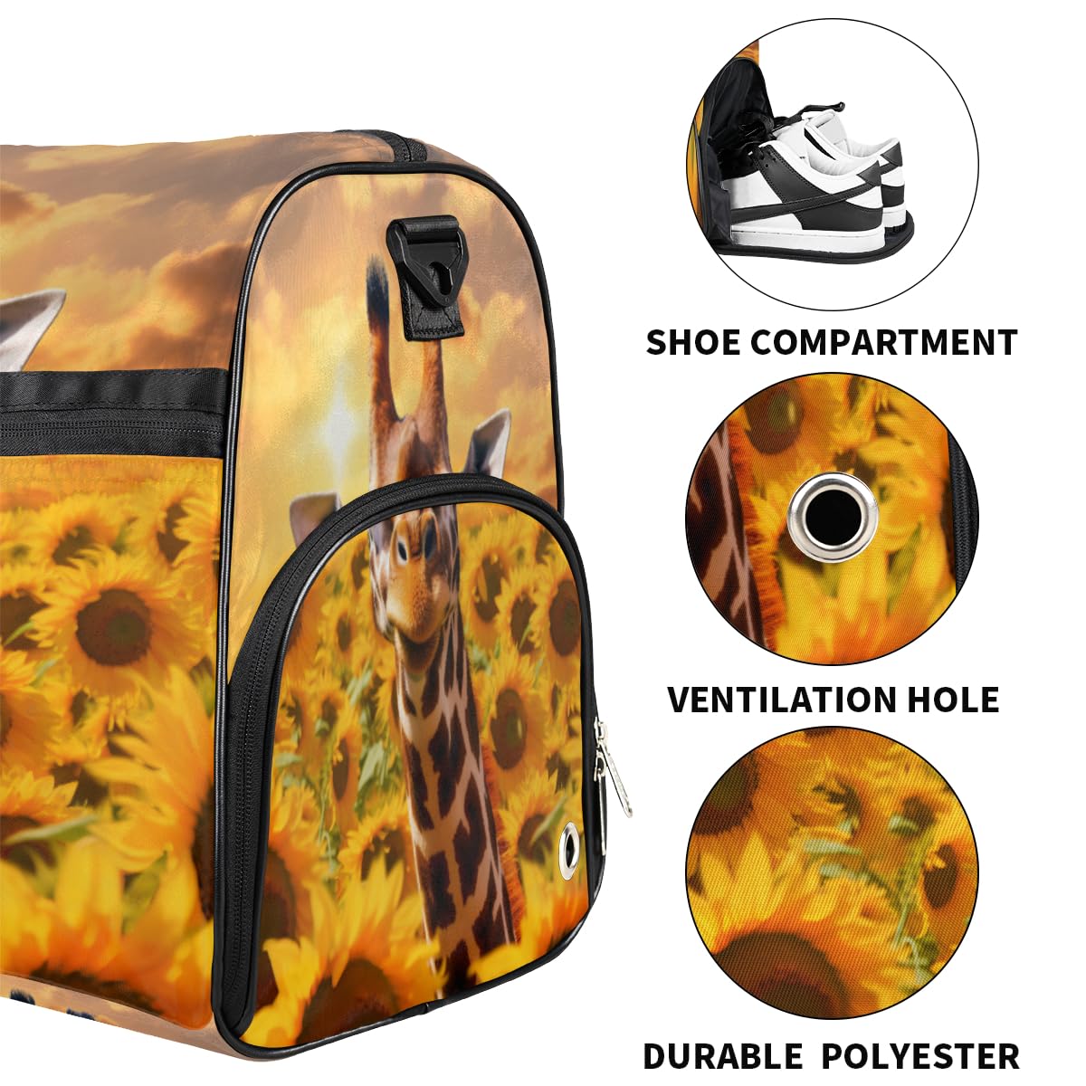 Personalisierte Sporttasche für Jungen und Männer, benutzerdefinierte Sport-Reisetasche mit Schuhfach, maßgeschneiderte Mädchen-Tanztasche, Wochenend-Übernachtungstasche für Frauen und Kinder, süßes