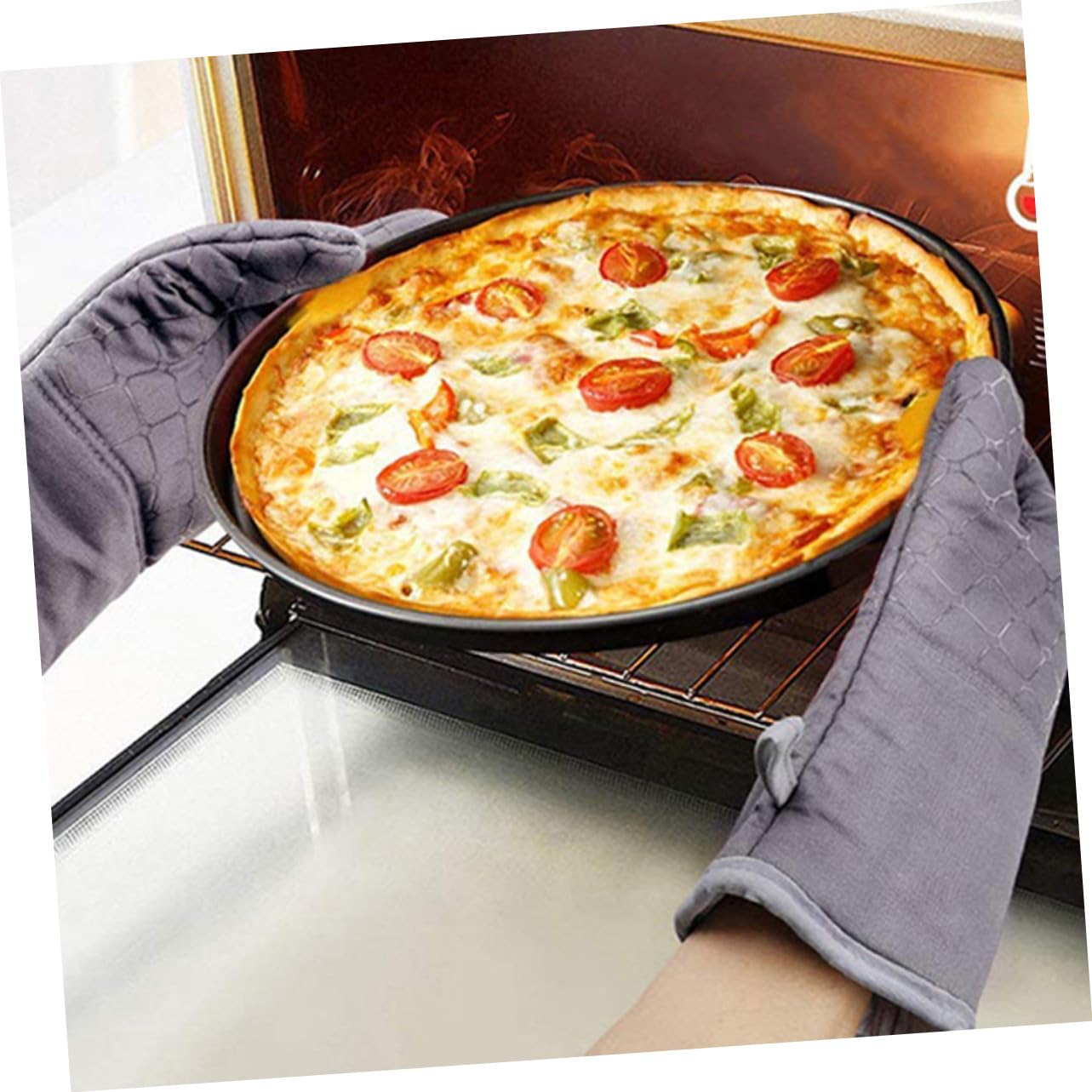 Ipetboom Four Résistant Chaleur de Cuisine Anti-brûlure Protection pour Cuisson Maniques pour Four à Micro-Ondes