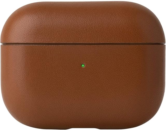 Native Union Leather Case for AirPods Pro Handcrafted fully-wrapped genuine Italian leather case Support wireless chargers Compatible with AirPods Pro/Pro 2 (Tan)