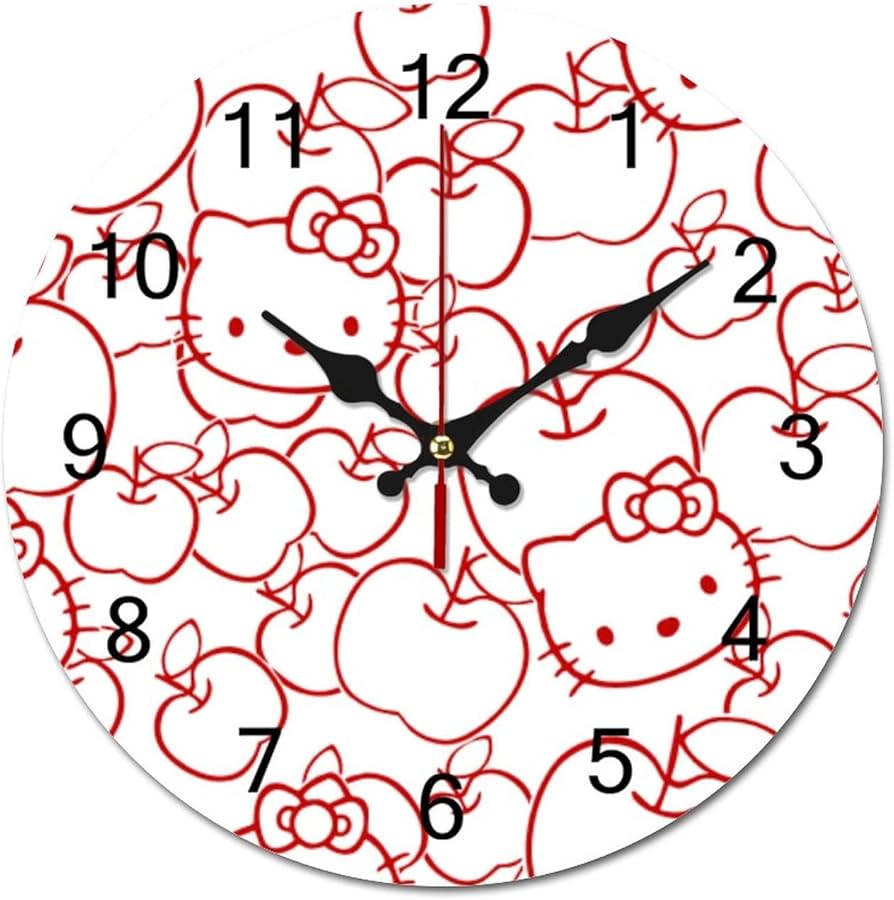 ハローキティ 掛時計 りんご型