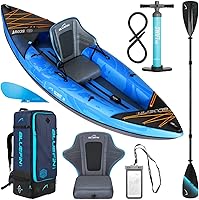 Vista 1 de Bluefin Scout - Kayak inflable para 1 persona, alternativa inflable de canoa