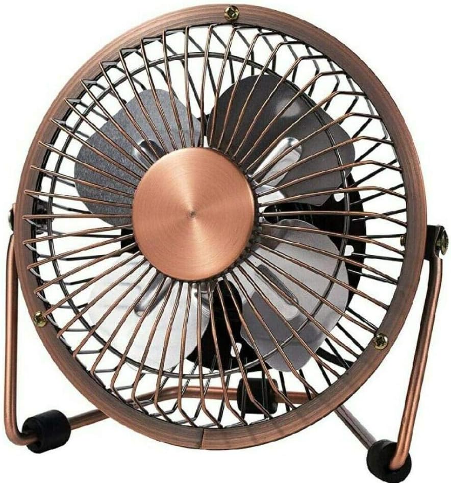 USB Desk Fan 4 Inch Mini Portable Ultra Quiet Cooling Fan 360°Rotation