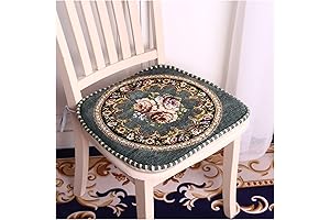 17.7"x17" Green Removable Dinette Cushion Set