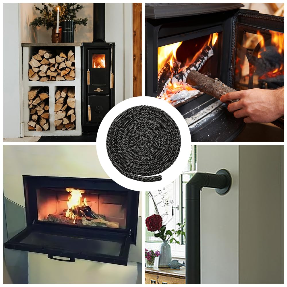 Junta De Fibra Cerámica Para Puerta De Chimenea – Medidas 155x297x3 Mm, Resiste Hasta 1260°C, Se Corta A Medida