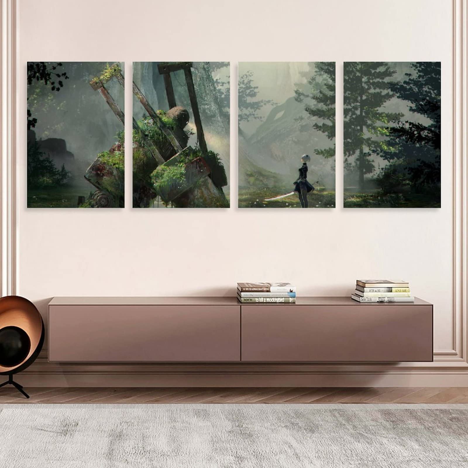 Amazon.co.jp: 壁絵 ニーア オートマタ インテリア 開放感 現代