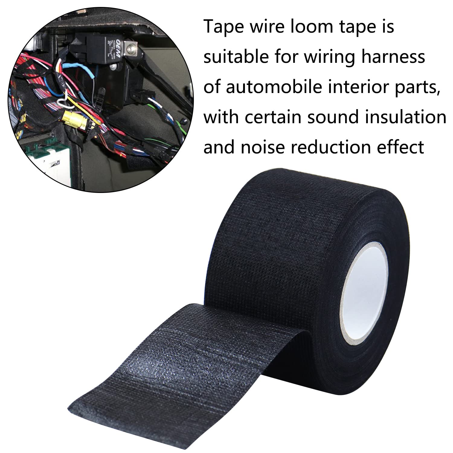 Buy VKVXCLON 2 Inch x 49.2ft Wire Harness Automotive Cloth Tape Wiring Harness Automotive Cloth