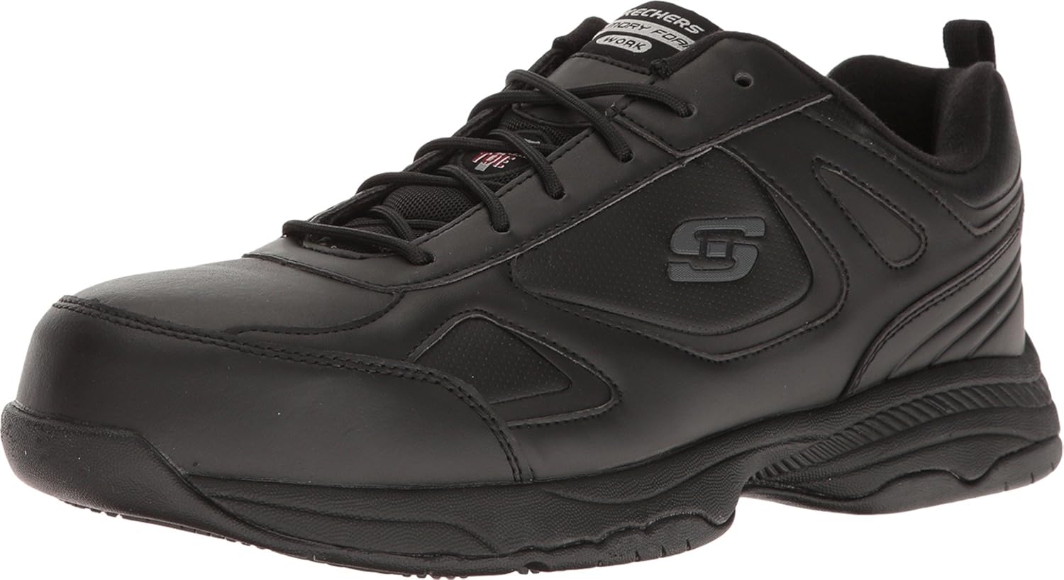 Skechers for Work Men's Dighton Woodsboro Work Shoe,Black,8.5 M US