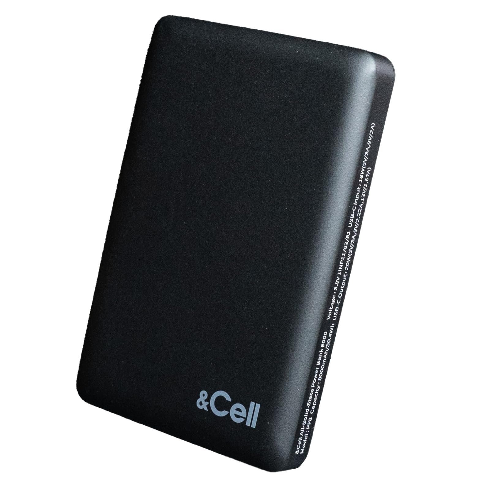 Amazon | 【&Cell】 モバイルバッテリー 8000mAh 半固体電池 燃え