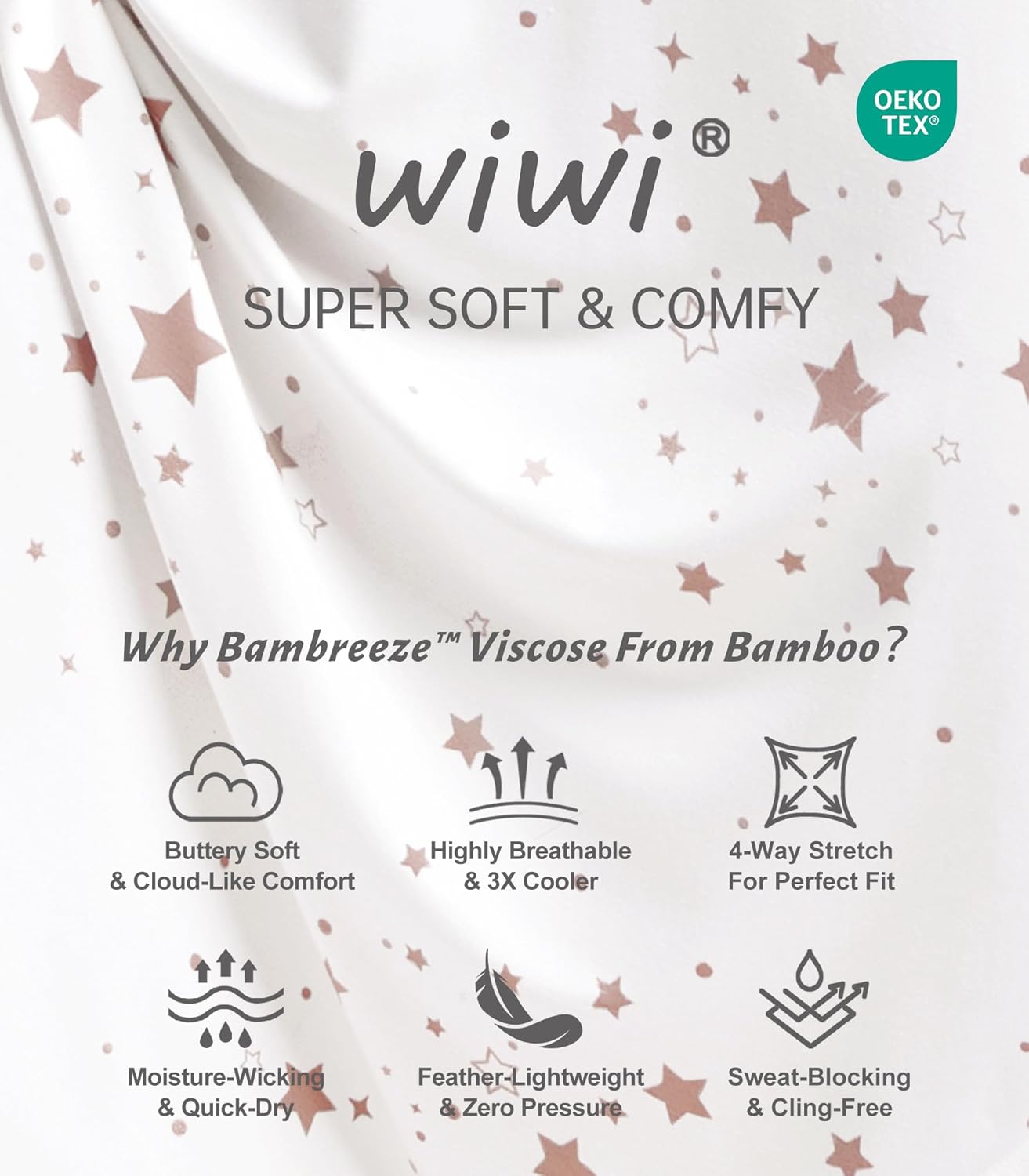 WiWi Womens Viscose from Bamboo Super Soft Nightgowns Short Sleeve Sleep Night Shirt Cooling Ladies Plus Size Sleepwear S-4X - Image 5