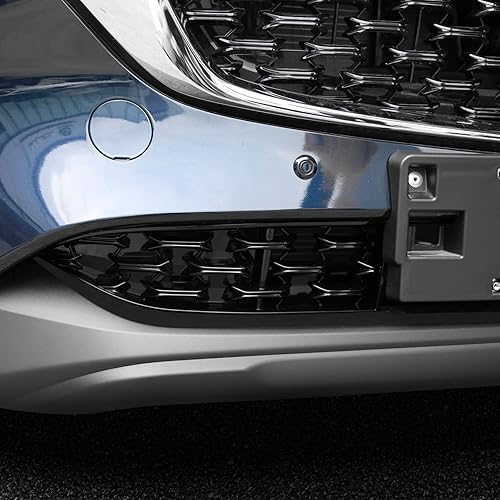 Miniatura 5 de HIGH FLYING Para Mazda CX-5 CX5 2022 2023 2024 Accesorios exteriores Cubierta decorativa de rejilla central delantera inferior del coche ABS negro