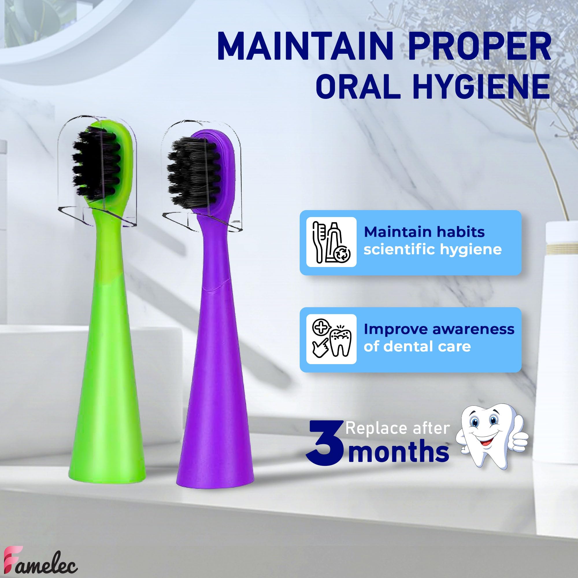 10 cabezales de cepillo de dientes para niños, apto para cepillo de dientes eléctrico Burst Kids, cerdas ultra suaves para una limpieza profunda, perfecto para cabezales de cepillo de dientes
