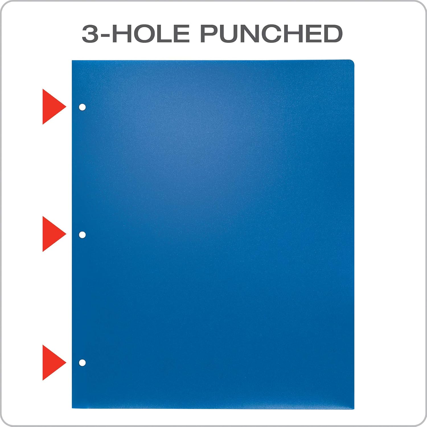 Oxford 2 Pocket Folders, Sturdy Plastic Portfolio, 3 Hole Punch, Letter Size, Asstd. Colors (Blue, Green, Yellow, Orange, Red, Purple), 6 Pack (14187) image 4