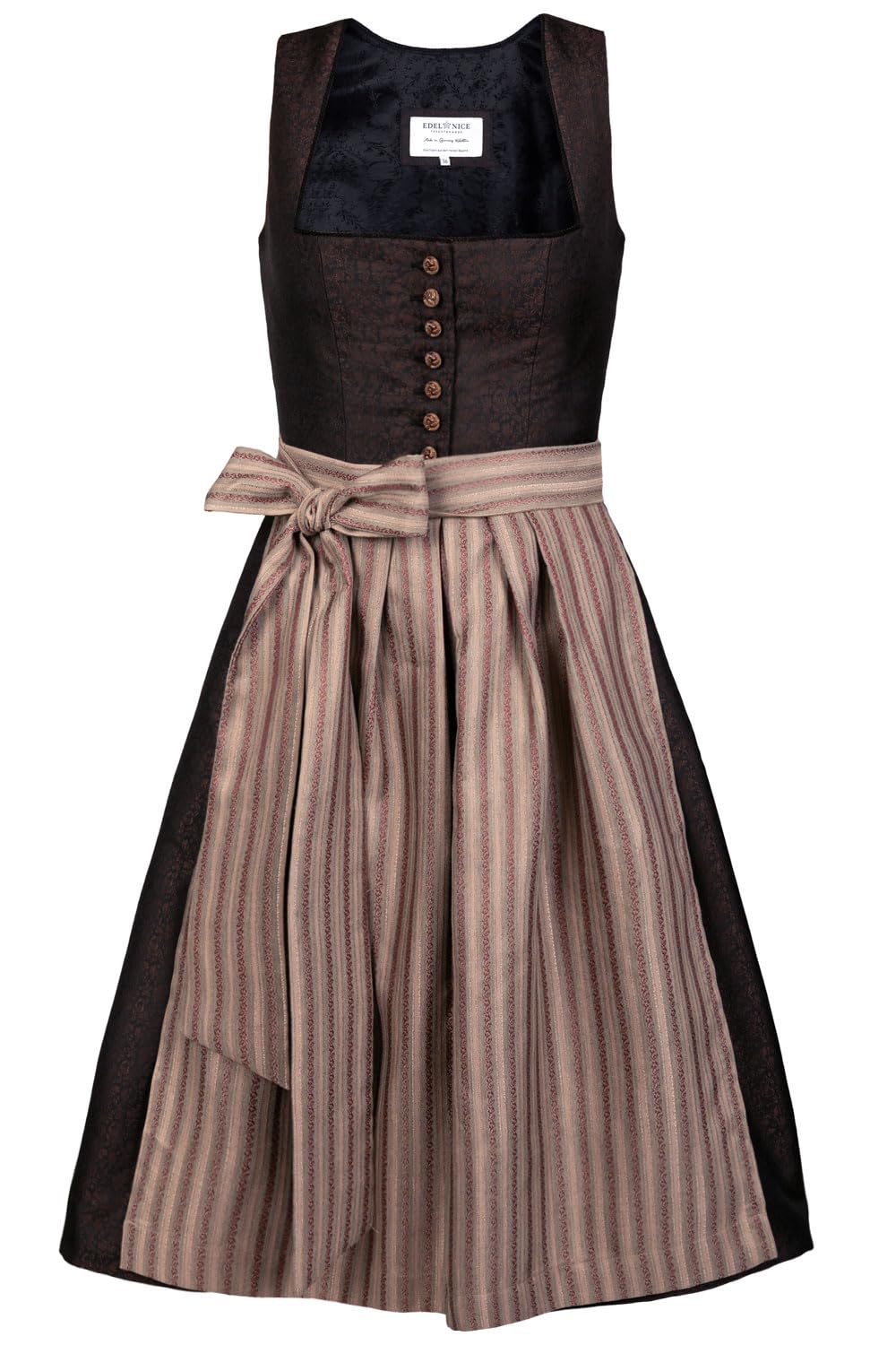 Edelnice Trachtenmode Dirndl Dorothea Schwarz-Bronze – Dirndl Dress