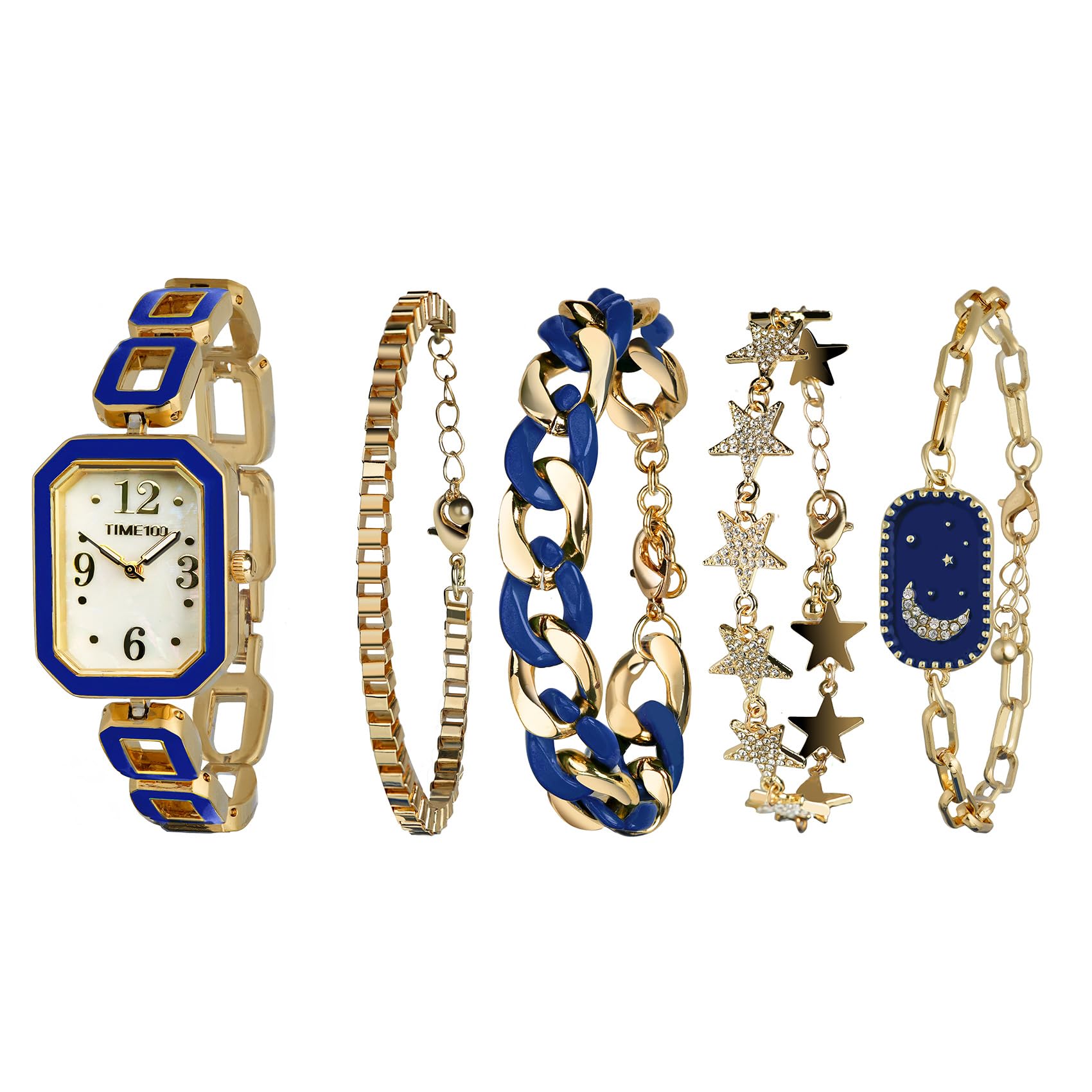 TIME100 Damenmode Uhr und Armband Set Trending Wristwear