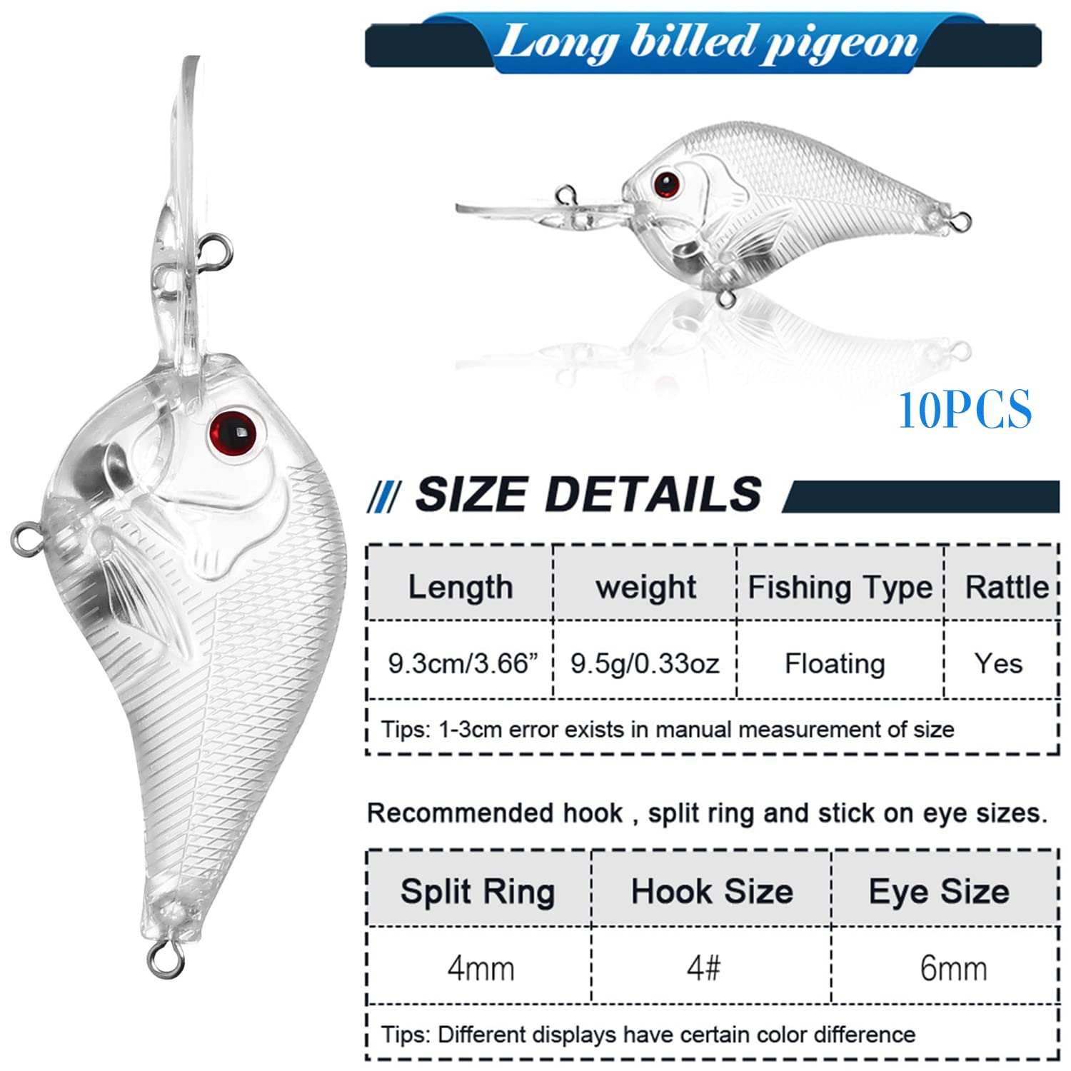 Amazon.co.jp: L SERVER 透明ルアー 自作 DIY 未塗装 魚目付き Amazon.co.jp: L SERVER 透明ルアー 自作 DIY 未塗装 魚目付き