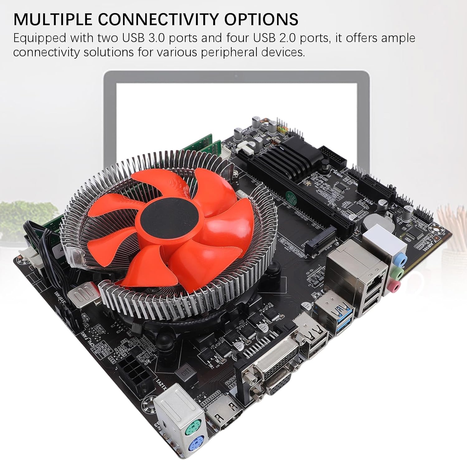 Desktop Computer Motherboard Kit, 4-Core 8-Thread Double Channel 8G DDR3 Memory M.2 PCI E 16X Slot NGFG NVME DDR3 1600/1333/1066 MHZ Power Mainboard for I7 4770 Processor