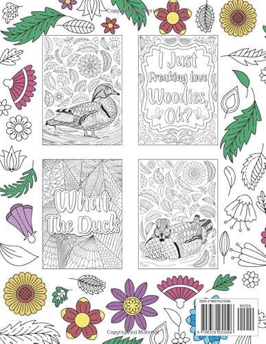 Wood Duck Coloring Book: An Adult Coloring Books for Duck Lovers, Wood Duck Zentangle Patterns for S