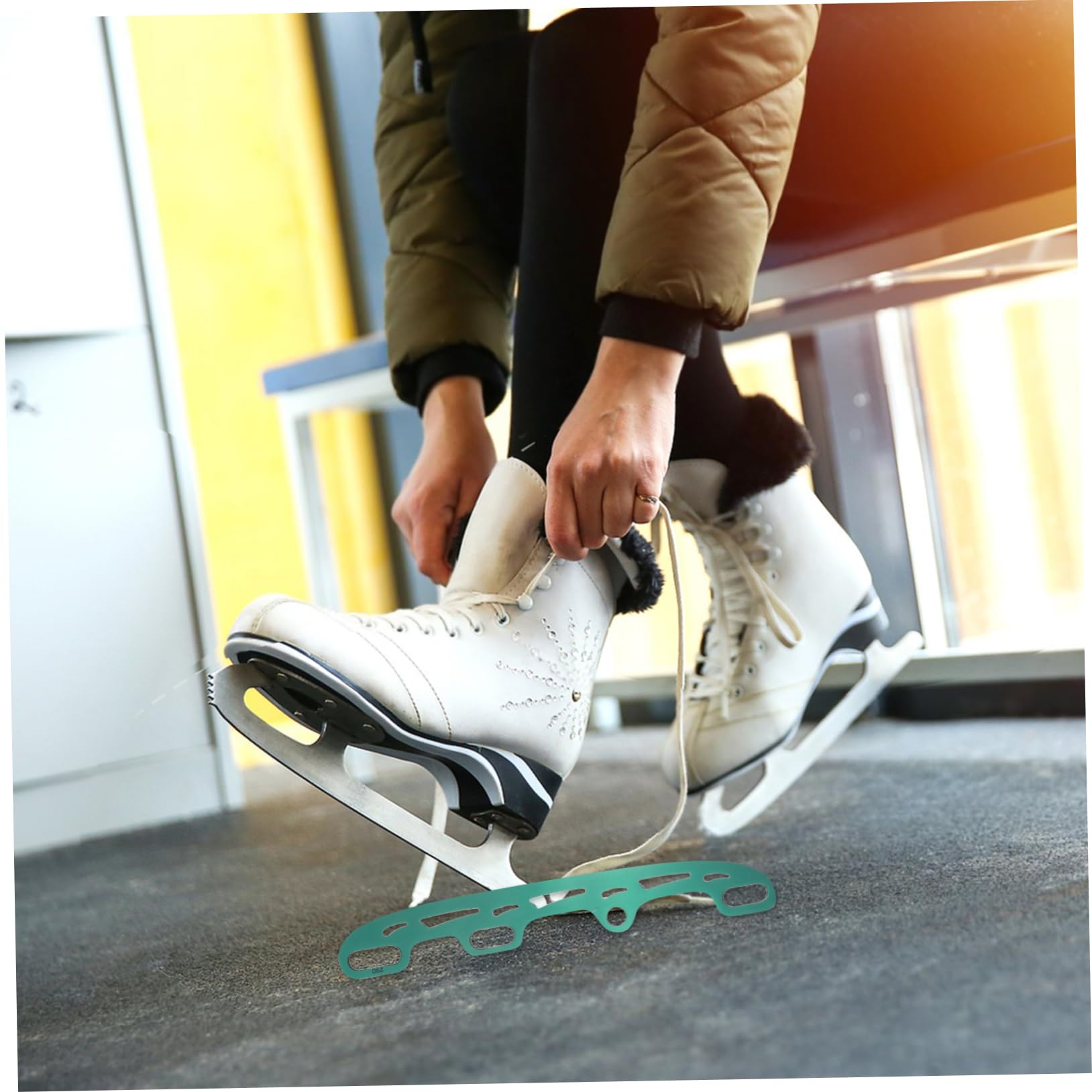 ibasenice Cuchillas De Patines para Conversión De Línea Hielo Protector De Repuesto Kit De Conversión para Hockey y Patinaje Artístico