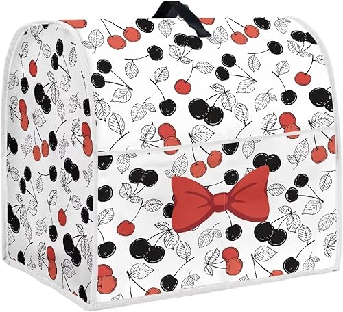 Miniatura 8 de Cubierta para mezclador de cocina con estampado de lunares morados con mango superior portátil, fácil limpieza, piezas de mezclador para 6-8 cuartos