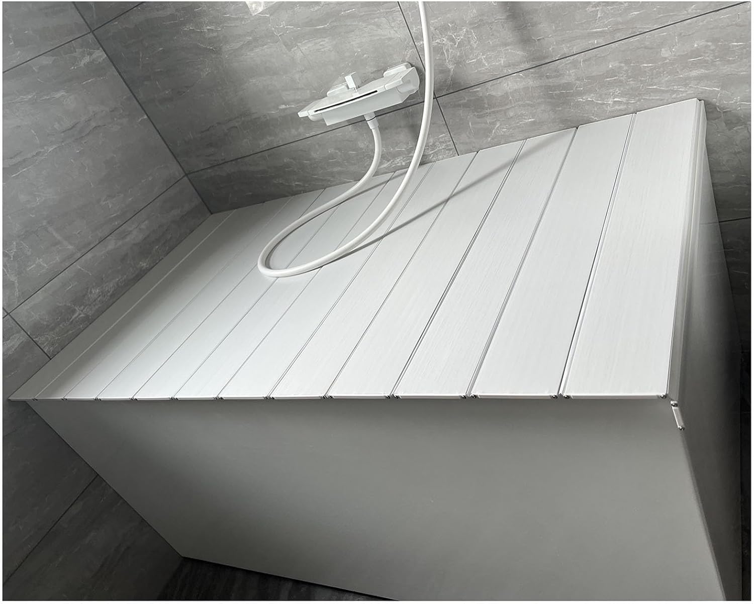 Luxury Bathtub Tray with Adjustable Lid - Multifunctional Dustproof Insulation Panel for Reading, Relaxing & Spa Experience - Essential Bath Accessories (66x85x0.6cm)