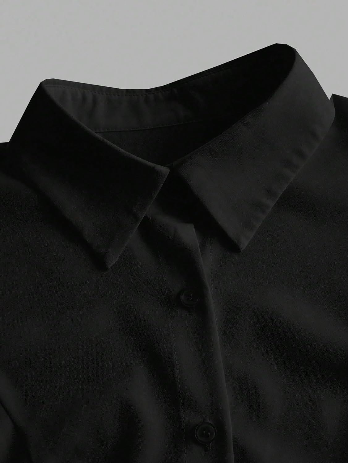 Women's Classic-Fit Shirt Slim Fit Color Sleeve Blouse Shirt