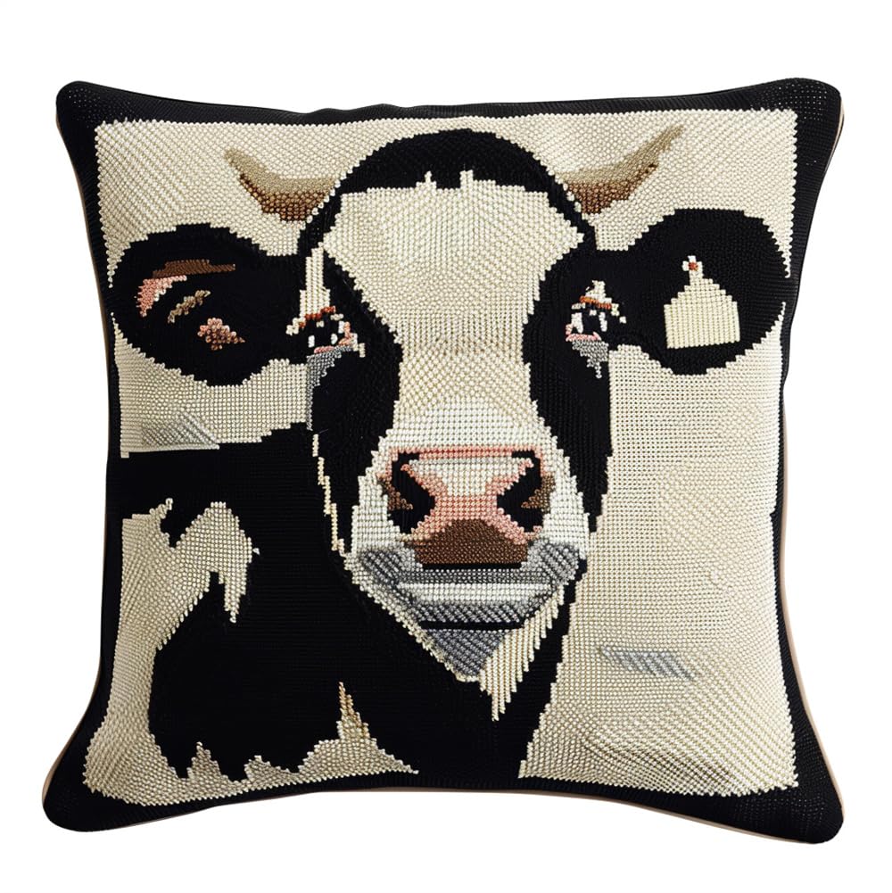 Broderie sans compter avec le kit point de croix vache pré-imprimé - 8