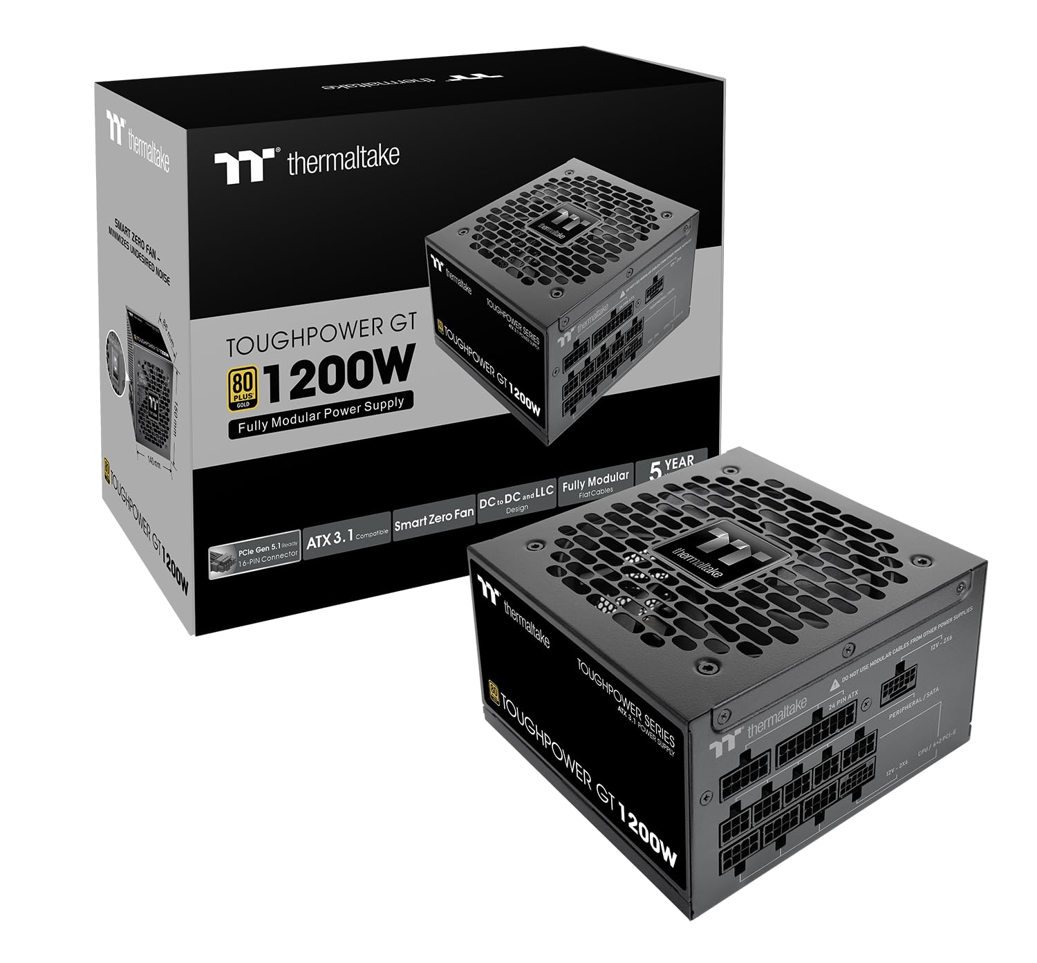 Amazon.com: Thermaltake Toughpower GT 1200W; ATX 3.1; x2 Native