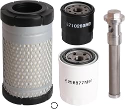 3710280M3 Filter Maintenance Kit,Oil Filter+Air Filter 6259119M91+Hydraulic Oil Filters+Suction Filters for Massey Ferguson Compact Tractor GC1705 GC1710 GC1715 GC1720,3707793M1 6258877M91 7069558M92