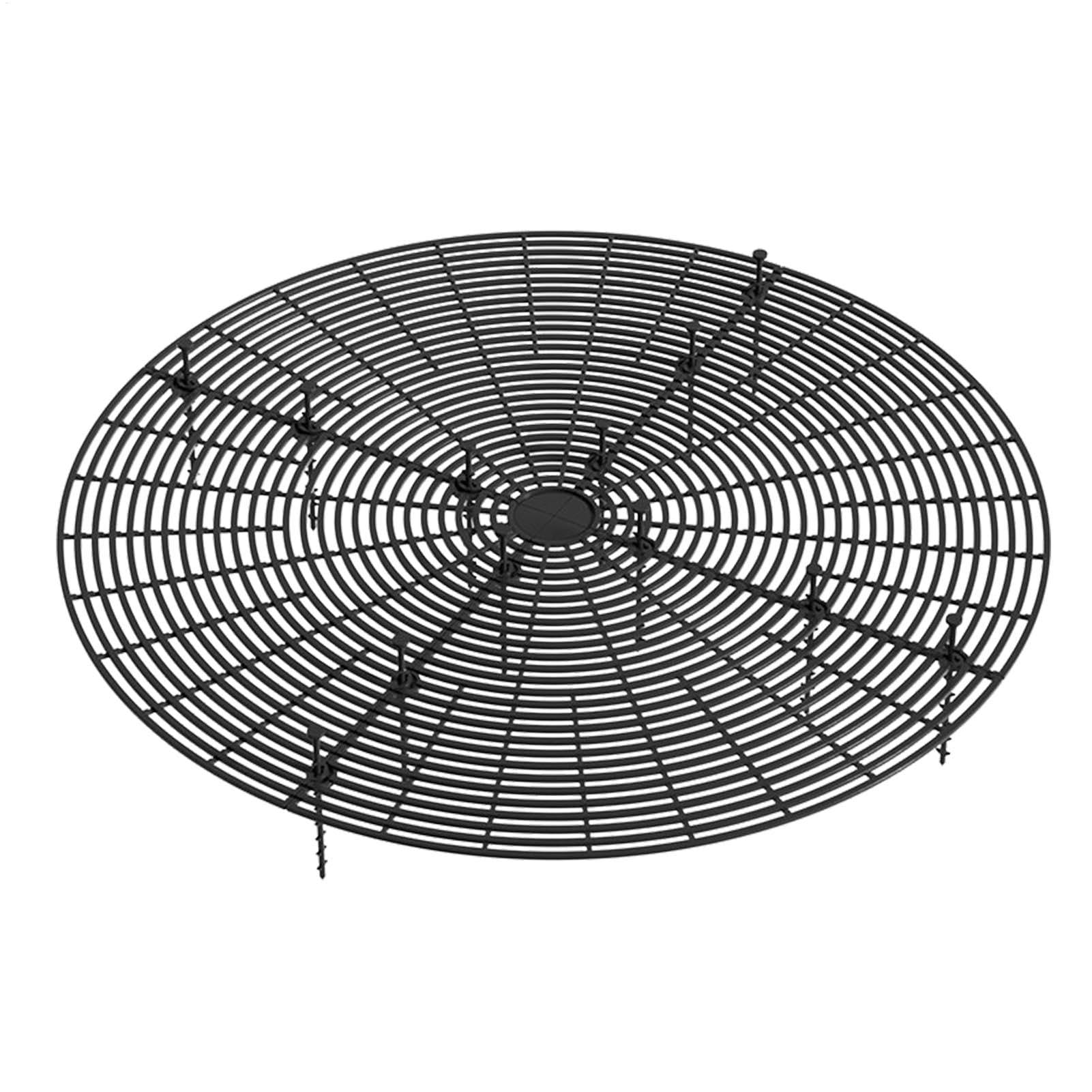 Plant Pot Grid - Cuttable Flower Pot Soil Cover Protectors | Reusable Plant Pot Grid Cover with Deep Stakes Assorted Sizes, Dogs, Cats Digging Stopper, Protect Baby from Plant Dirt (Black)