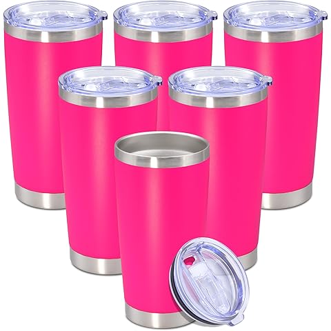 20 oz Tumbler with lid Double Wall Vacuum Insulated Tumblers Stainless Steel Coffee...