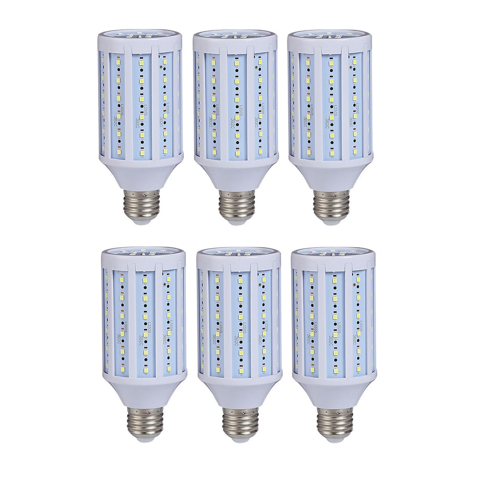 Bombilla LED E27 5w-20w Equivalente 40w-160w Bombillas Iluminación Sin Parpadeo Ahorro Energía Para Iluminación Exterior áreas Calles Almacenes Estacionamientos(E27 20W cool white 6500K,6PCS)