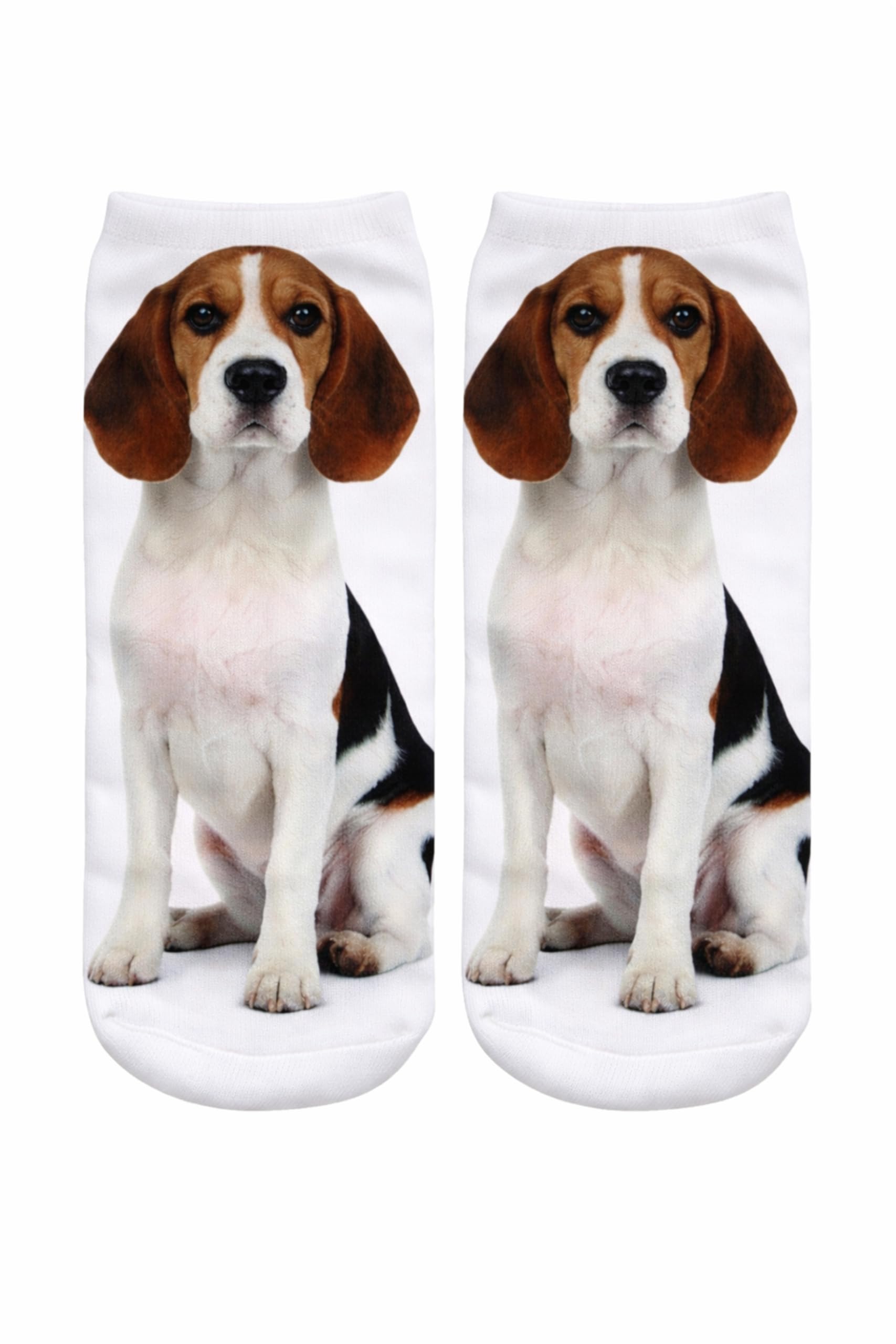 Furever Gifts Unisex Multicoloured Beagle Dog Trainer Socks One Size Polyester 1 Pair
