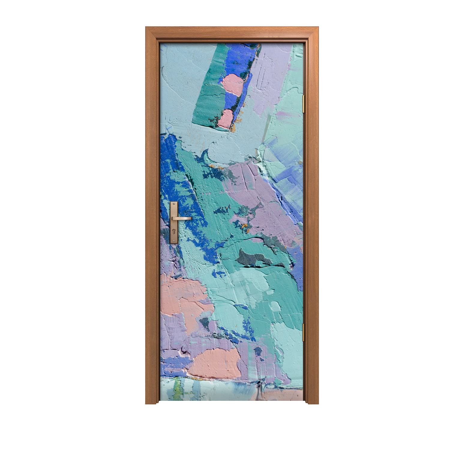 Autocollant de porte 90x200cm pour relooker une porte abîmée sans peindre