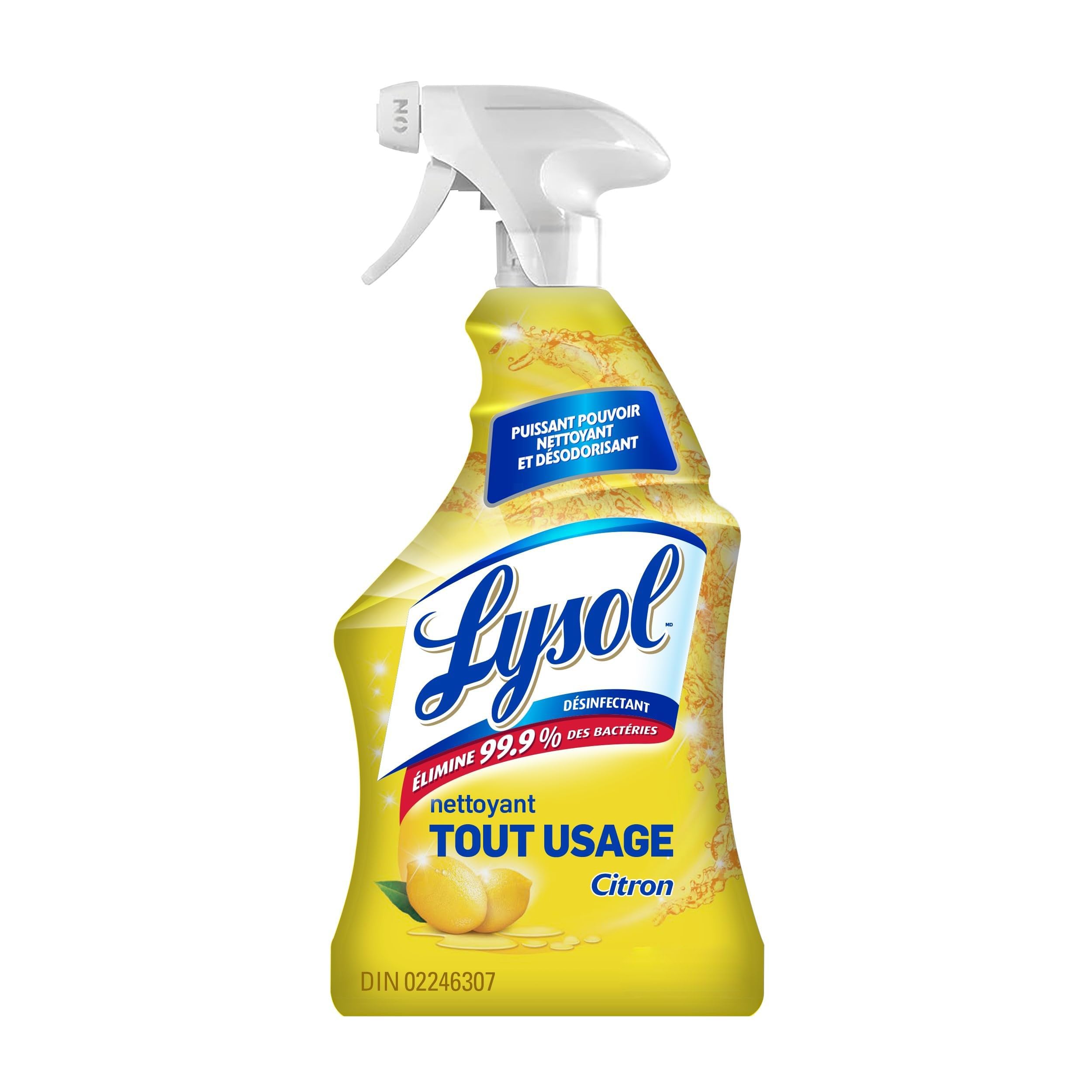 LYSOL All Purpose Cleaner Trigger Spray, Grease Fighting Multi Surface Cleaner, Removes Soap Scum, Lemon Scent, 650 mL - 3