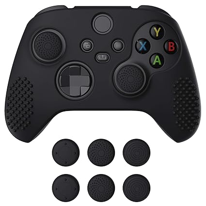 Die Zeit des The Game Awards 2025 11 71m9AhWMsyL. SX425 eXtremeRate PlayVital Black 3D Studded Edition Anti-Slip Silicone Cover Skin for Xbox Series X/S Controller, Soft Rubber Case Protector for Xbox Core Wireless Controller with 6 Black Thumb Grip Caps
